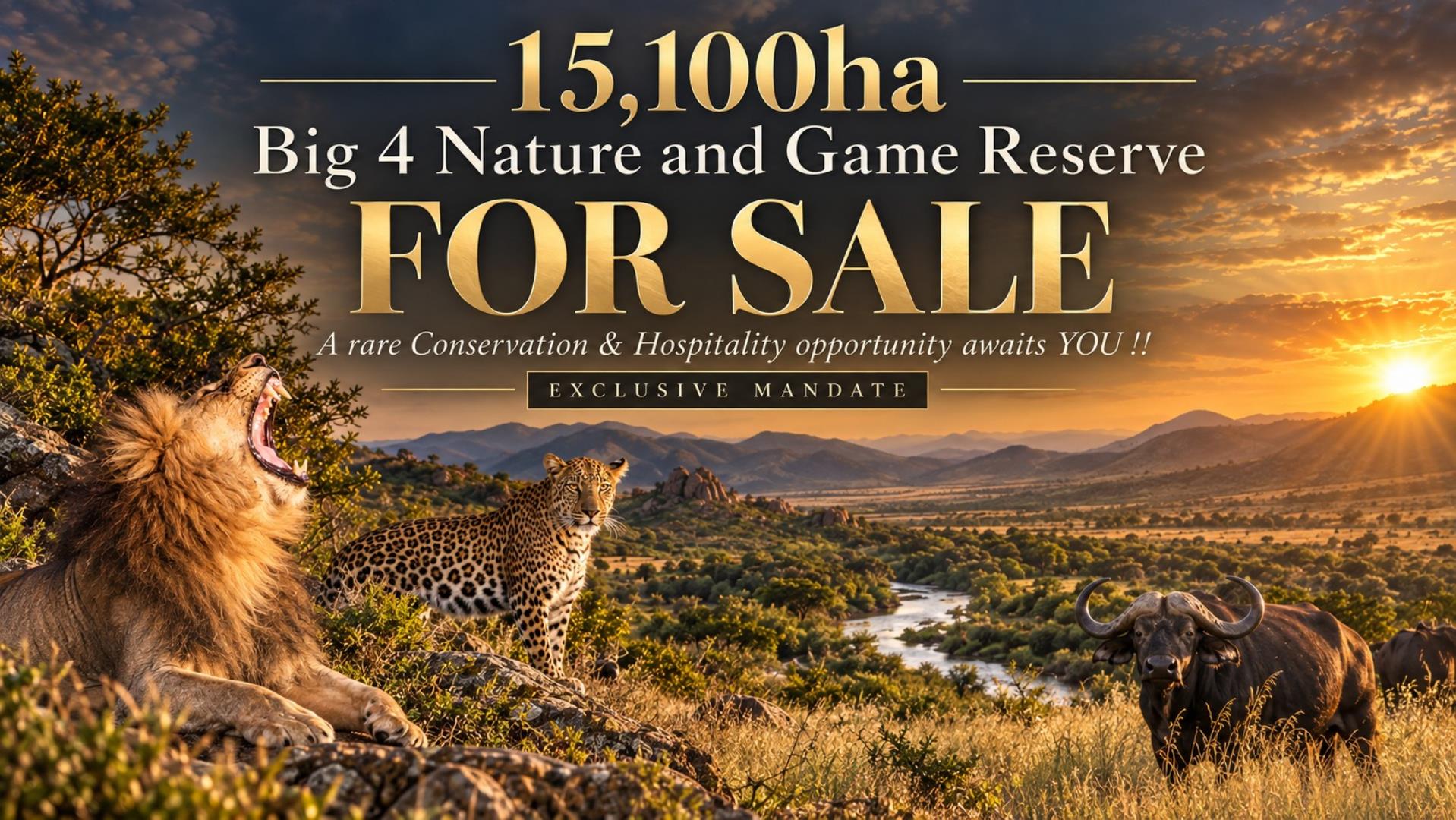 34 Bedroom Game Farm or Lodge for Sale - Mpumalanga